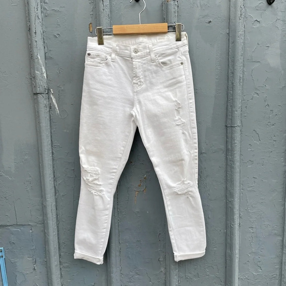 7 for all Mankind high waist ankle Gwenevere skinny jeans, size  25 - Picture 2 of 13